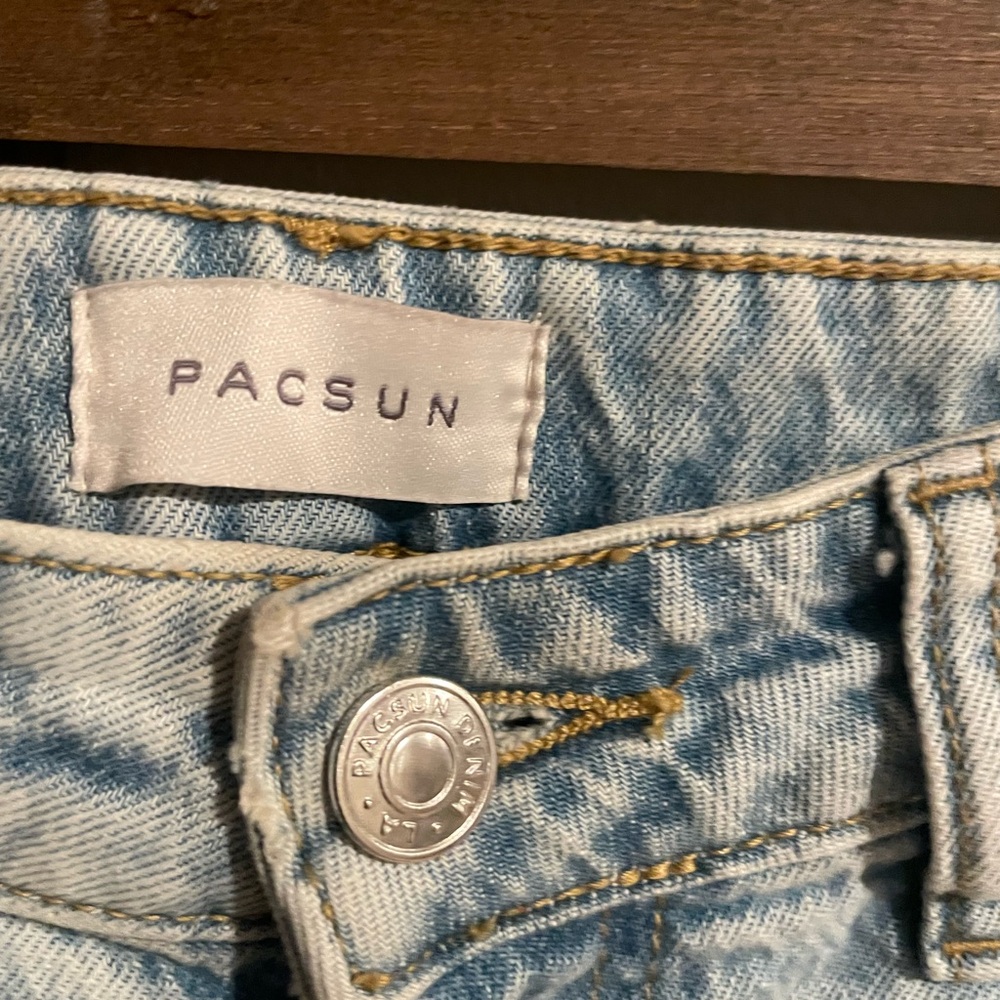 PacSun Stretch 90's boyfriend jeans light blue wash size 27 - Picture 4 of 7